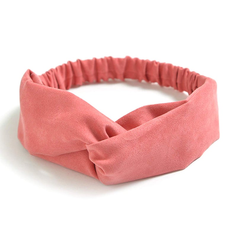 DRESHOW 10 Pack Boho Headbands for Women Girls Elastic Back Criss Cross Hair Band Twisted Head Wrap Solid Hair Accessories - Image 3